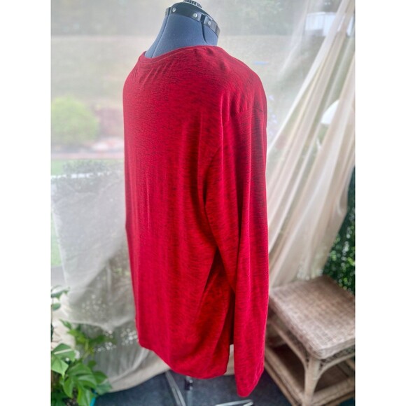 Athletic Works 2XL XXL Red and Black Heathered Shirt - Picture 4 of 5